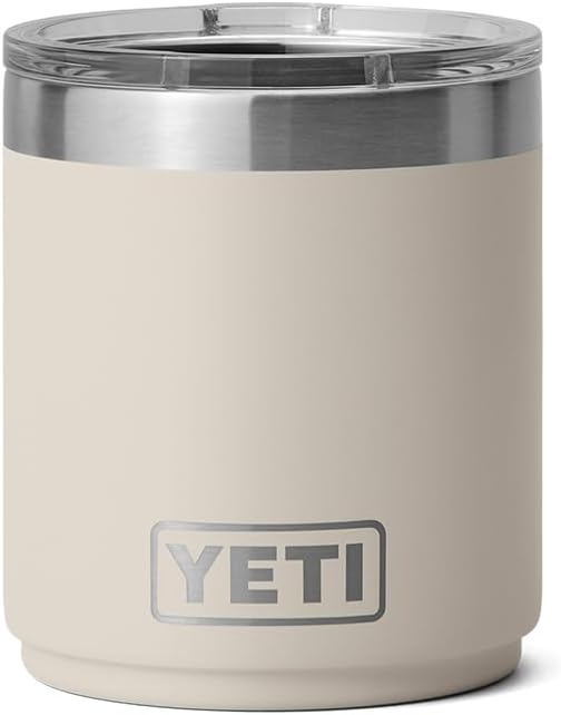 Woodtone Cream 10 oz Yeti Rambler