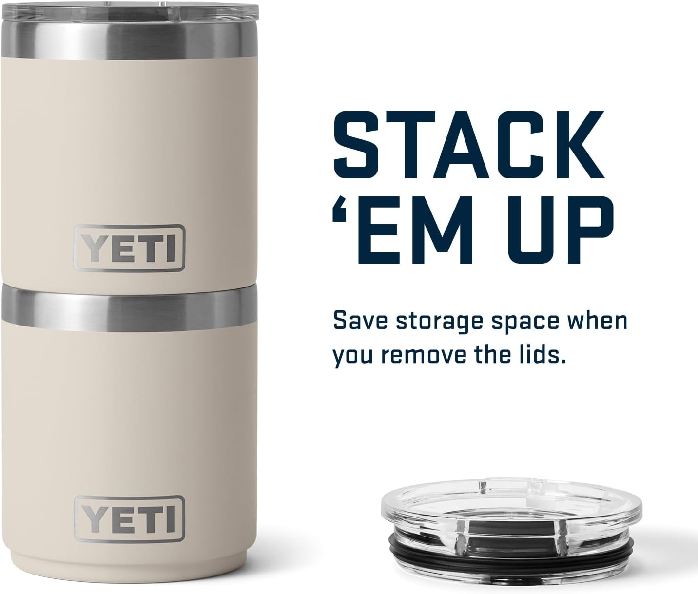 Woodtone Cream 10 oz Yeti Rambler