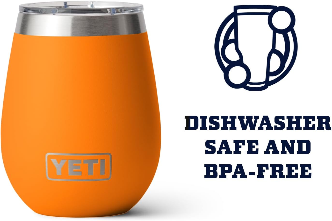 Woodtone Orange 10 oz Yeti Wine Rambler