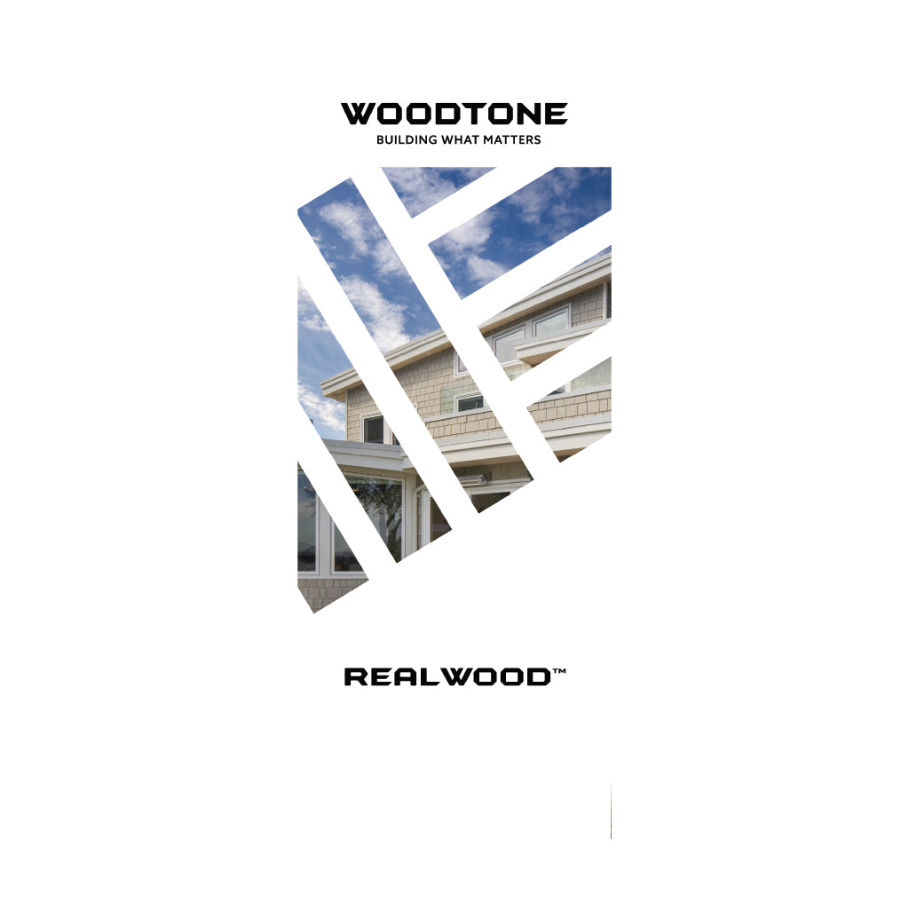 RealWood Pull Up Banner - White