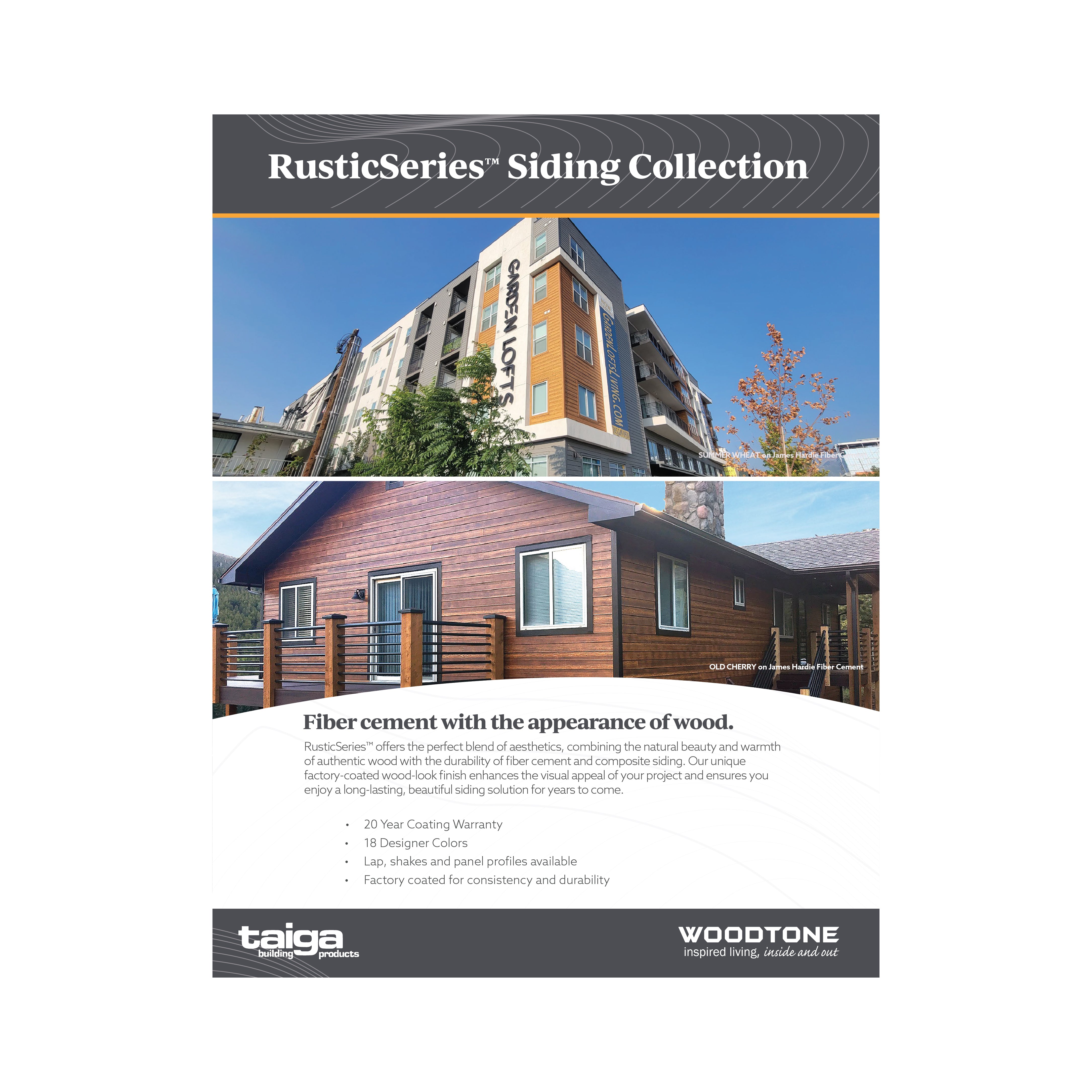 Taiga RusticSeries James Hardie Brochure