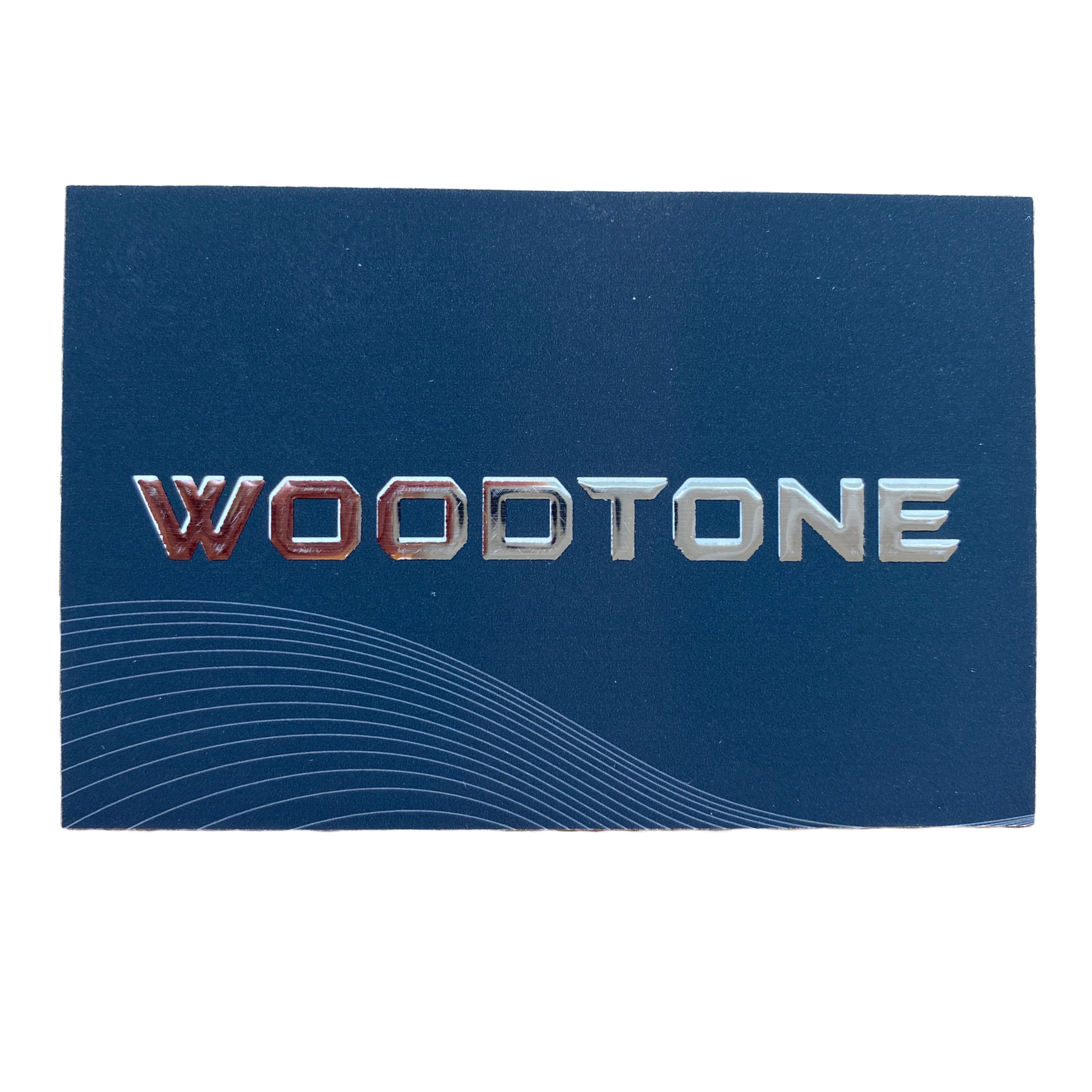 woodtone logo business card