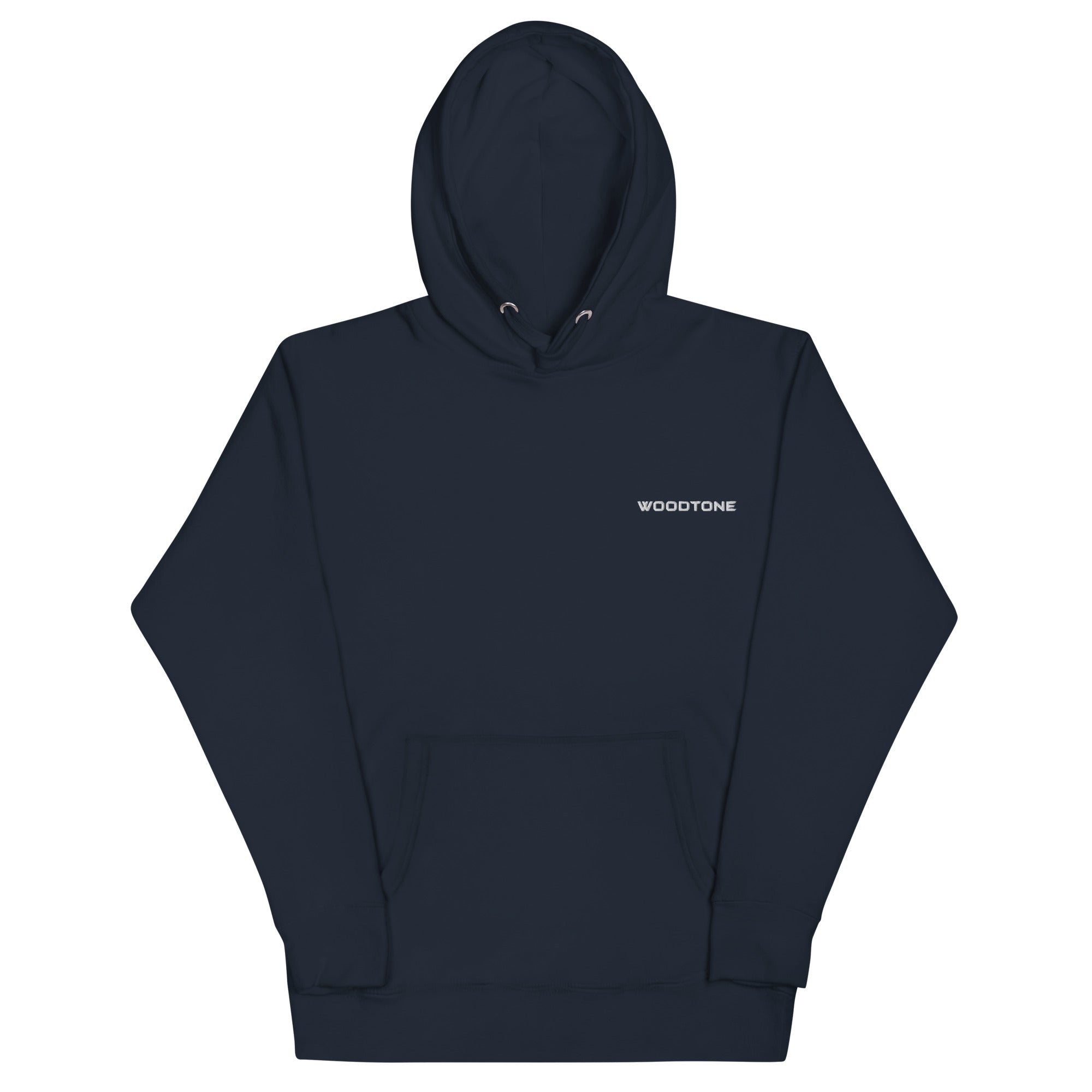 Woodtone White Embroidered Logo - Hoodie