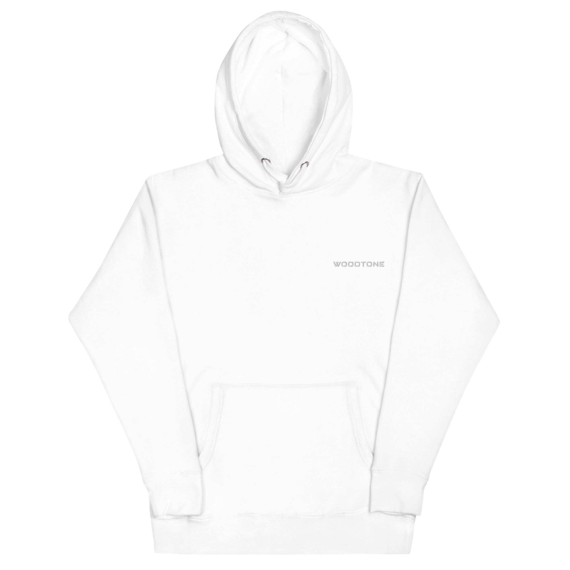 Woodtone White Embroidered Logo - Hoodie