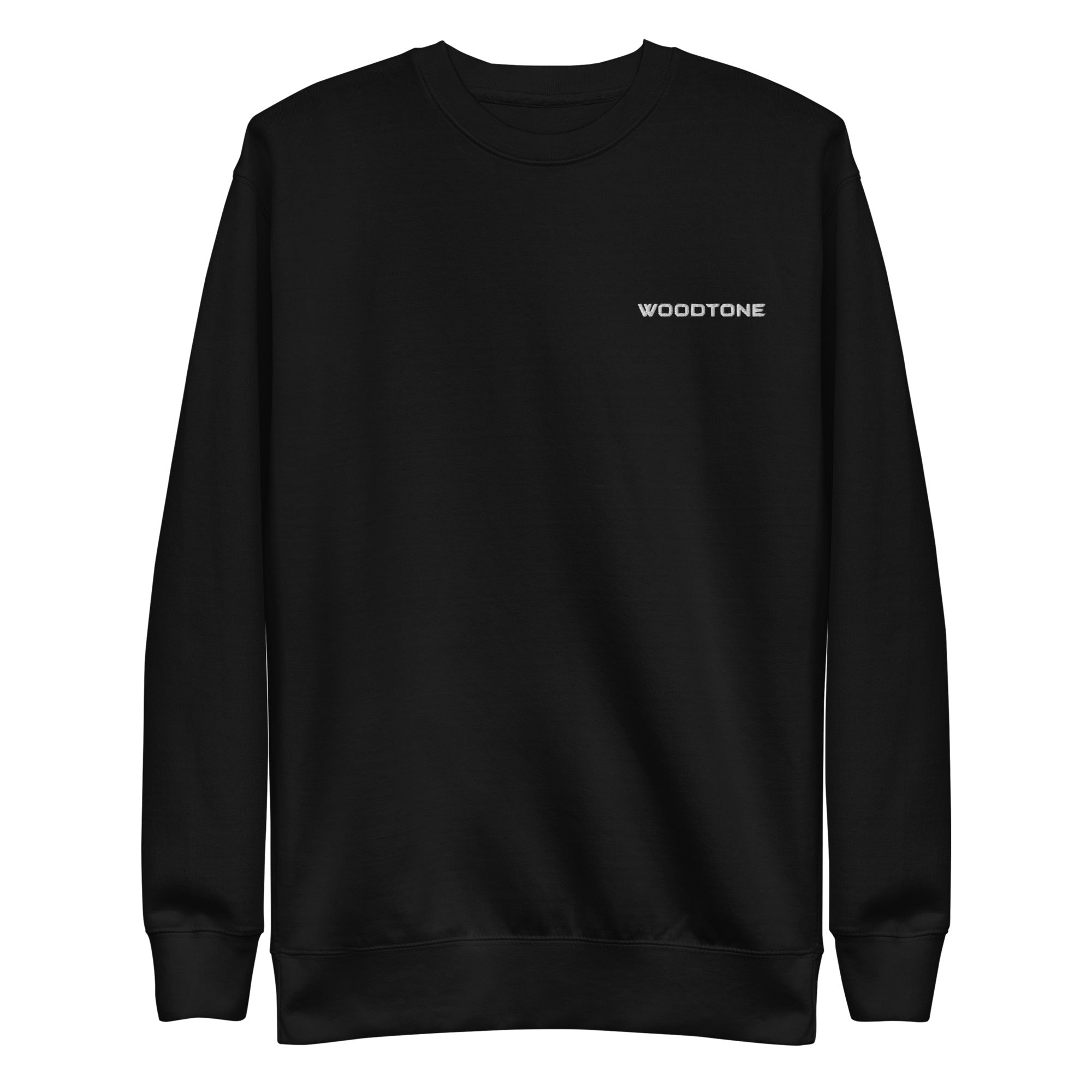 Woodtone White Embroidered Logo - Unisex Crewneck Sweatshirt
