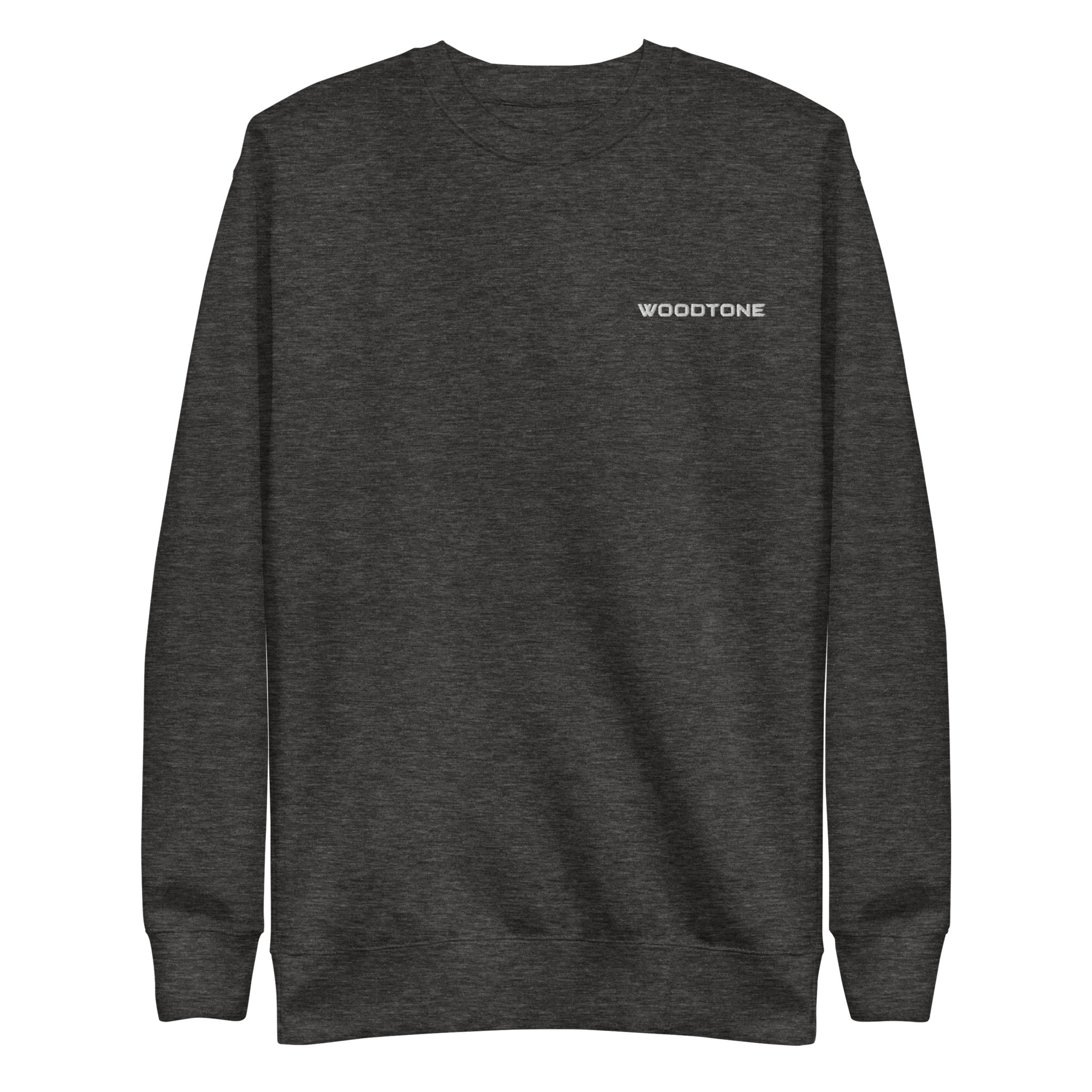 Woodtone White Embroidered Logo - Unisex Crewneck Sweatshirt