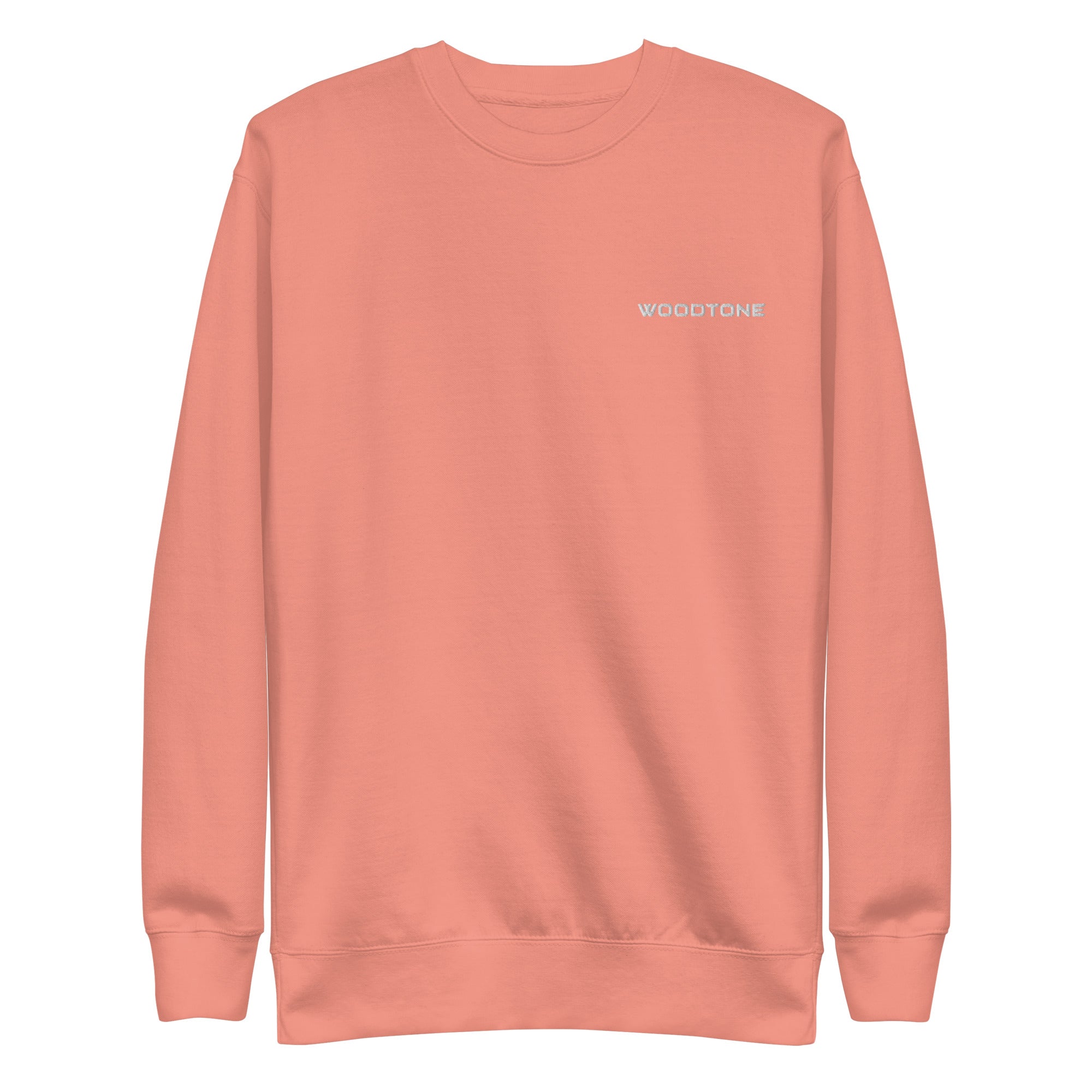 Woodtone White Embroidered Logo - Unisex Crewneck Sweatshirt
