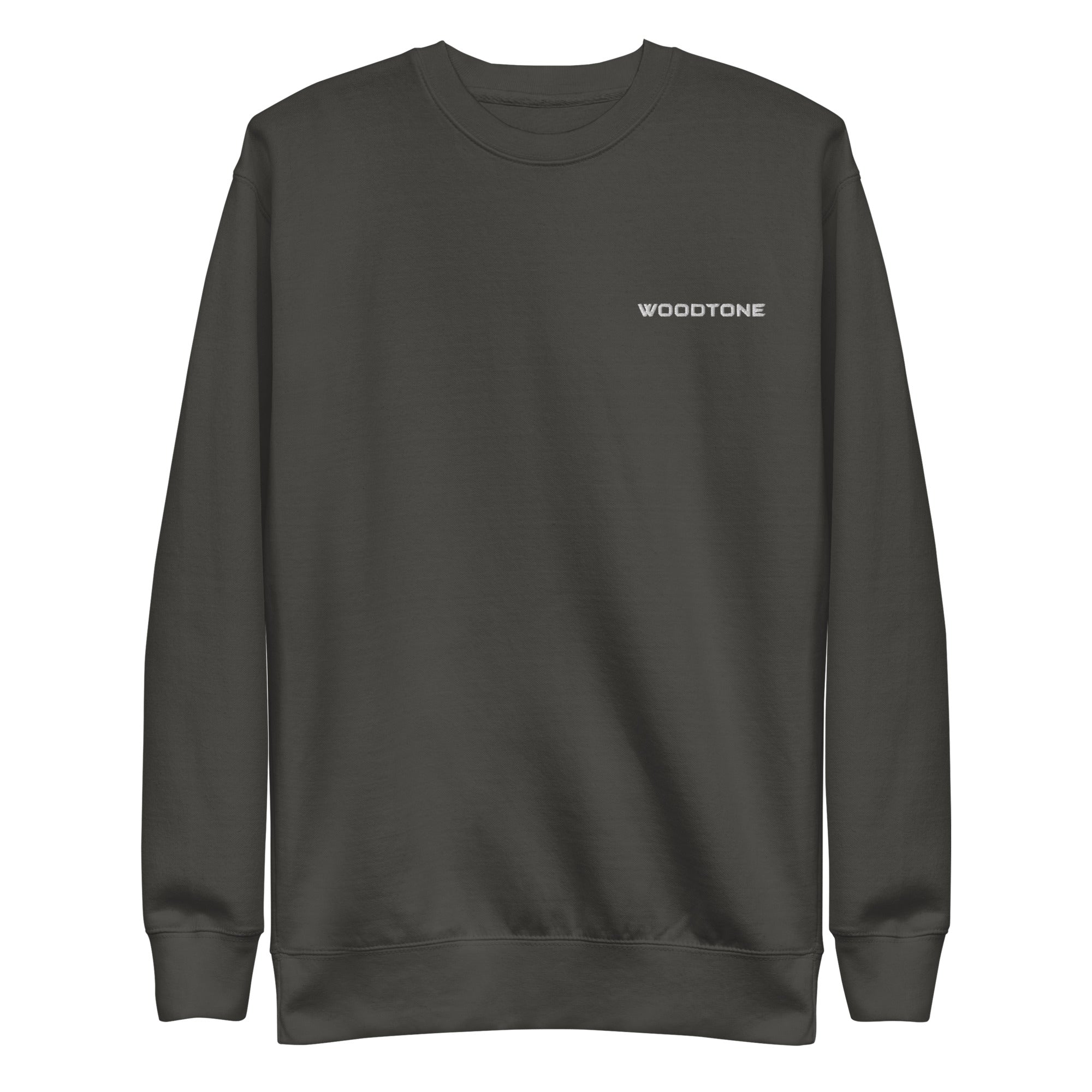 Woodtone White Embroidered Logo - Unisex Crewneck Sweatshirt