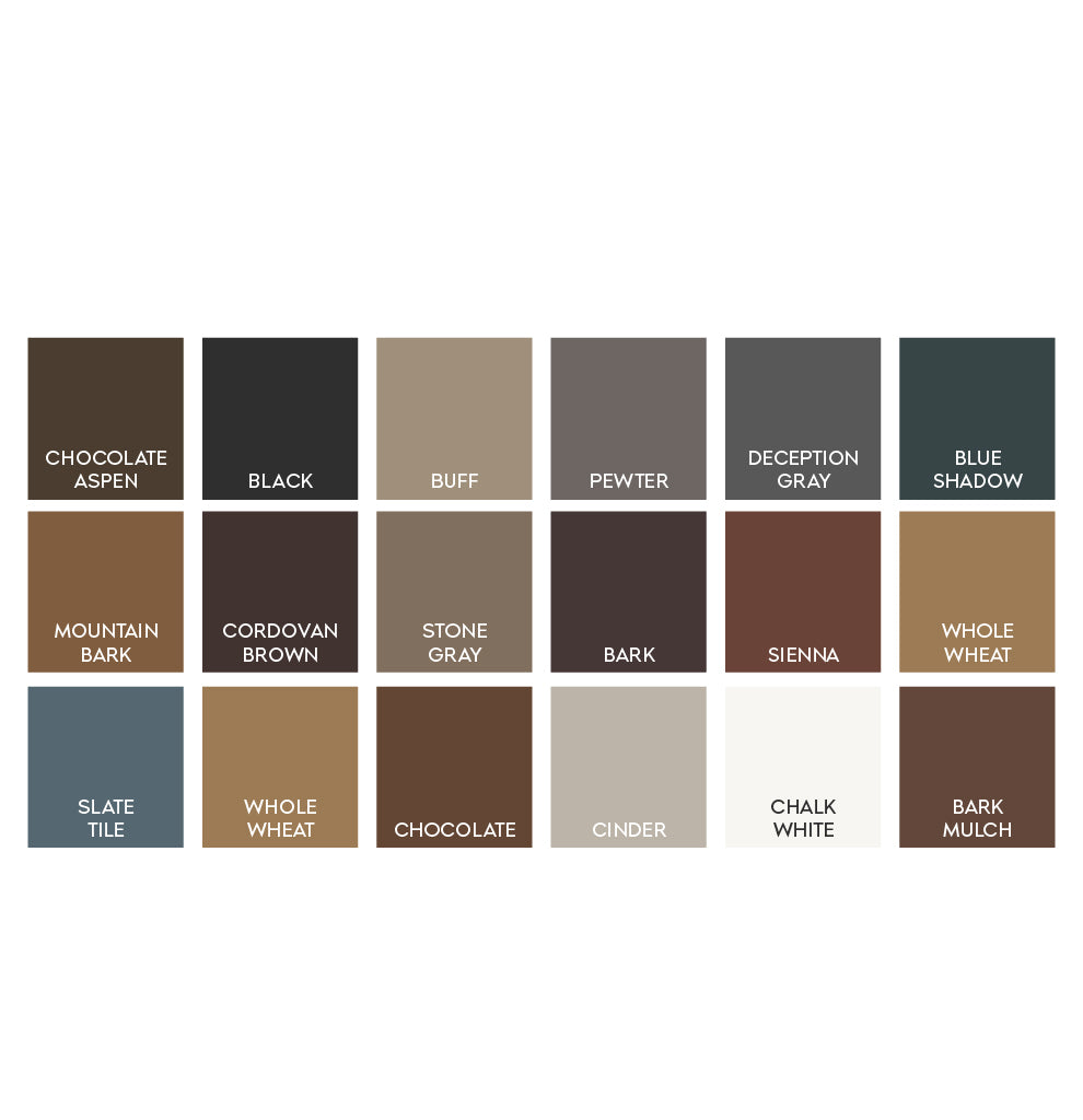 RusticSeries Woodgrain: Corresponding Trim Color Full Set
