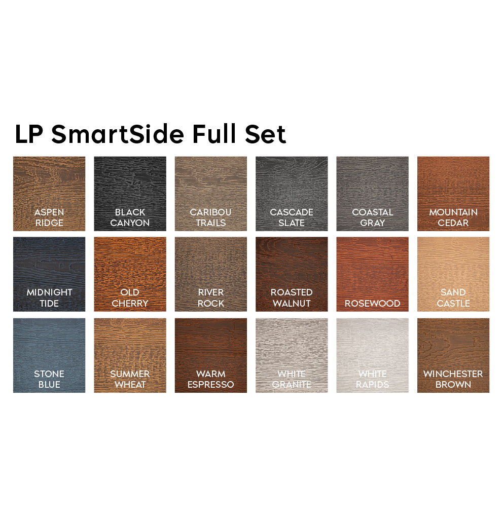 RusticSeries Woodgrain: LP SmartSide Full Sample Set