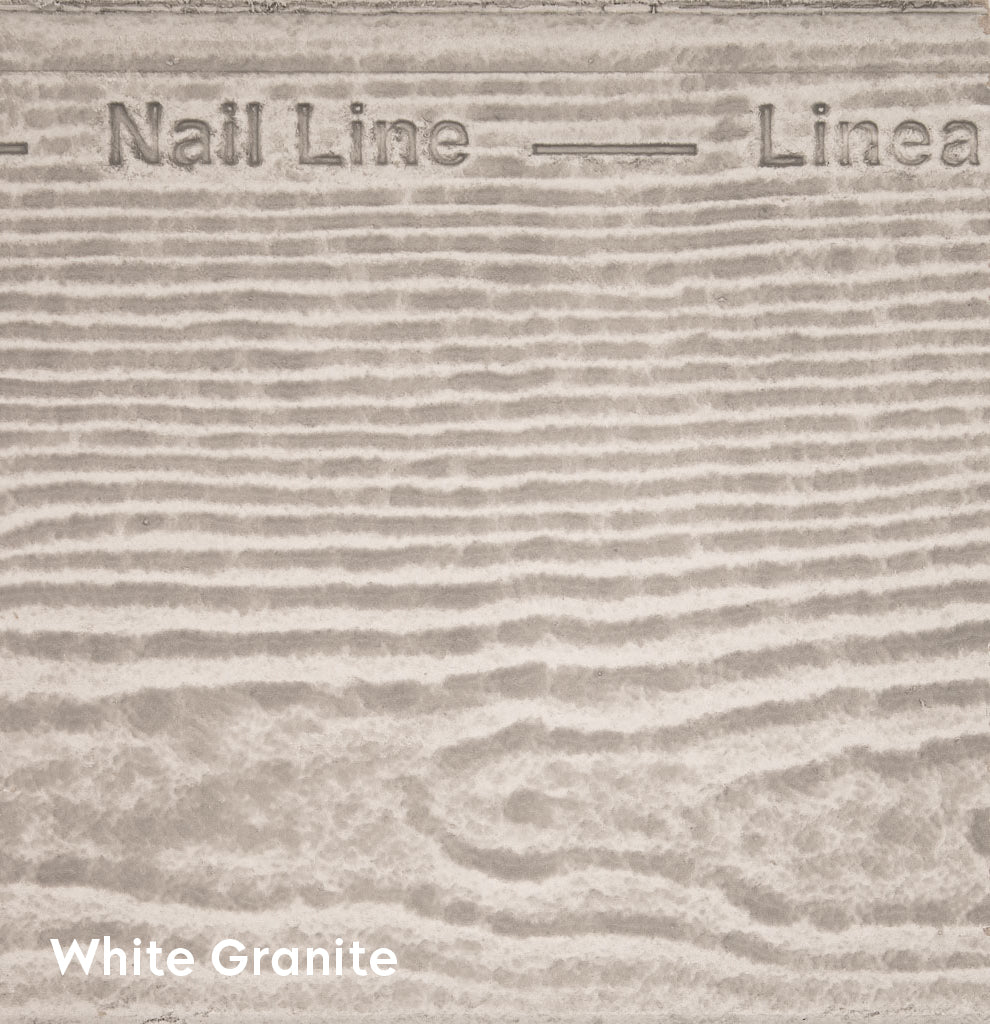 White Granite on James Hardie