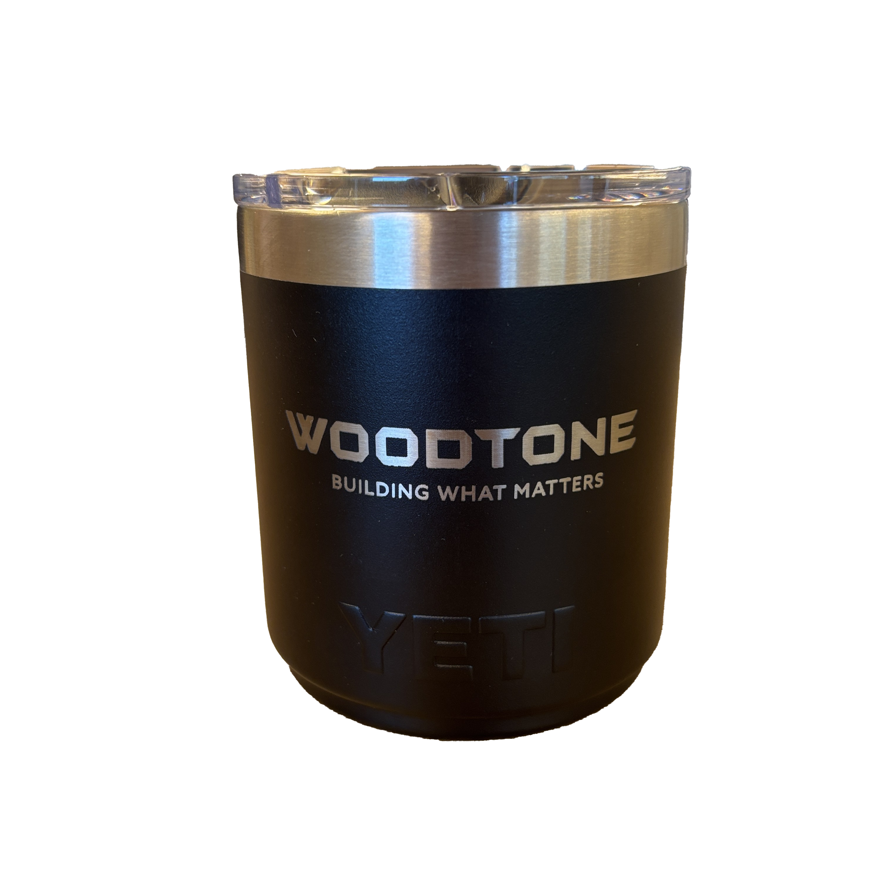 Woodtone Black 10 oz Yeti Rambler